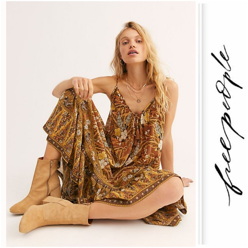 Free People Chic Reptile Embossed Suede Ankle Boot - Picture 4 of 5